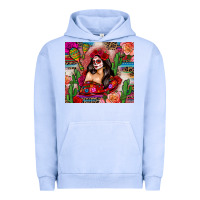 Pigment Grape Ice mexico girl serape Urban Hoodie - Zillion Design Studio