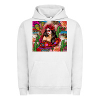 Pigment Lunar Rock mexico girl serape Urban Hoodie - Zillion Design Studio