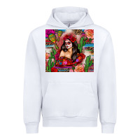White mexico girl serape Urban Hoodie - Zillion Design Studio