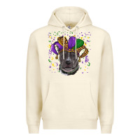 Sandshell mardi gras pitbull Premium Hoodie - RanaPortraitStore