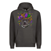 Smoke mardi gras pitbull Premium Hoodie - RanaPortraitStore