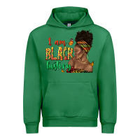 Emerald i am black history afro black woman juneteenth Urban Hoodie - texasbilliewilder