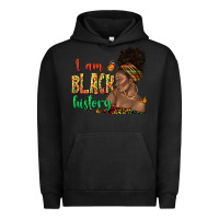 Pigment Black i am black history afro black woman juneteenth Urban Hoodie - texasbilliewilder