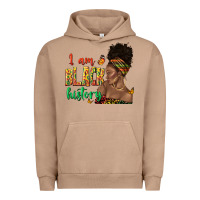 Pigment Burro i am black history afro black woman juneteenth Urban Hoodie - texasbilliewilder