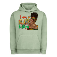 Pigment Oil Green i am black history afro black woman juneteenth Urban Hoodie - texasbilliewilder