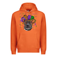 Carrot mardi gras pitbull Premium Hoodie - RanaPortraitStore