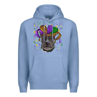 Colony Blue mardi gras pitbull Premium Hoodie - RanaPortraitStore