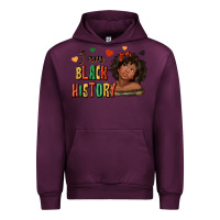 Mauve Wine i am black history afro girl Urban Hoodie - texasbilliewilder