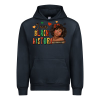 Navy i am black history afro girl Urban Hoodie - texasbilliewilder