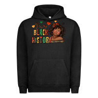 Pigment Black i am black history afro girl Urban Hoodie - texasbilliewilder