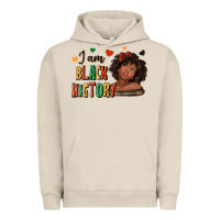 Pigment French Oak i am black history afro girl Urban Hoodie - texasbilliewilder
