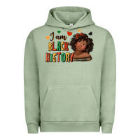 Pigment Oil Green i am black history afro girl Urban Hoodie - texasbilliewilder