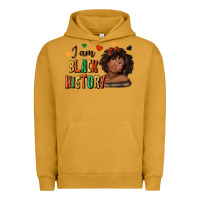 Pigment Peanut Butter i am black history afro girl Urban Hoodie - texasbilliewilder