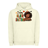 Pigment Pistachio i am black history afro girl Urban Hoodie - texasbilliewilder
