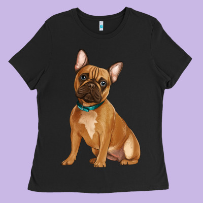 French Bulldog Ladies Tee Designed By Artiststas