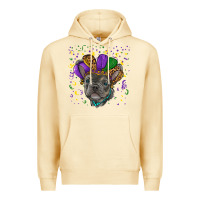 Pina Colada mardi gras french bulldog Premium Hoodie - RanaPortraitStore