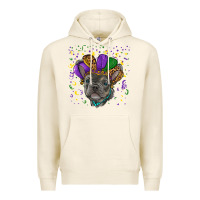 Tofu mardi gras french bulldog Premium Hoodie - RanaPortraitStore
