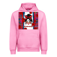 Fuchsia Pink mamacita serape Urban Hoodie - Zillion Design Studio