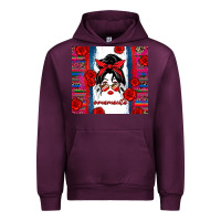 Mauve Wine mamacita serape Urban Hoodie - Zillion Design Studio