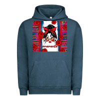 Pigment Midnight Navy mamacita serape Urban Hoodie - Zillion Design Studio