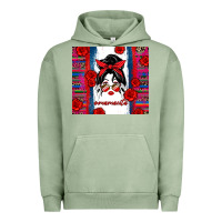 Pigment Oil Green mamacita serape Urban Hoodie - Zillion Design Studio