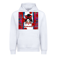 White mamacita serape Urban Hoodie - Zillion Design Studio