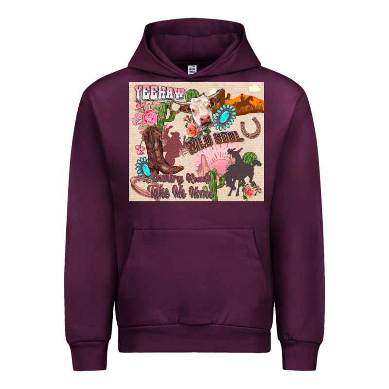 Yeehaw Western Urban Hoodie by Zillion Design Studio | Teevron