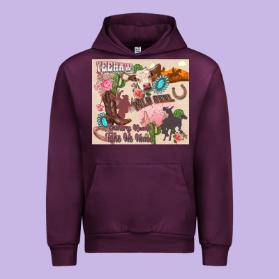 Yeehaw Western Urban Hoodie Designed By Zillion Design Studio
