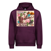 Mauve Wine yeehaw western Urban Hoodie - Zillion Design Studio