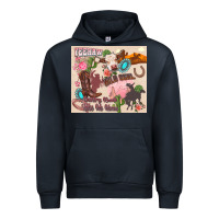 Navy yeehaw western Urban Hoodie - Zillion Design Studio