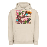 Pigment French Oak yeehaw western Urban Hoodie - Zillion Design Studio