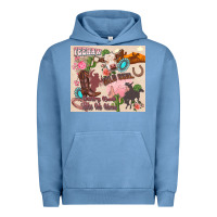 Pigment Pebble Blue yeehaw western Urban Hoodie - Zillion Design Studio