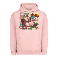 Pigment Salmon yeehaw western Urban Hoodie - Zillion Design Studio