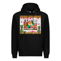 Black Cafecito y chisme coffee cups Premium Hoodie - Zillion Design Studio