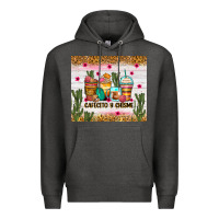 Charcoal Heather Cafecito y chisme coffee cups Premium Hoodie - Zillion Design Studio