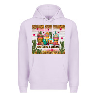 Lilac Cafecito y chisme coffee cups Premium Hoodie - Zillion Design Studio
