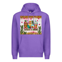 Purple Cafecito y chisme coffee cups Premium Hoodie - Zillion Design Studio