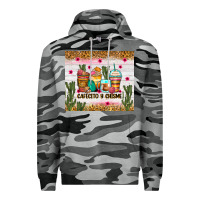Slate Camo Cafecito y chisme coffee cups Premium Hoodie - Zillion Design Studio