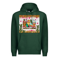 Sports Green Cafecito y chisme coffee cups Premium Hoodie - Zillion Design Studio