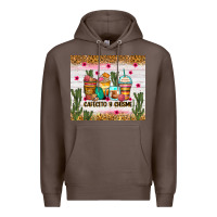Coffee Cafecito y chisme coffee cups Premium Hoodie - Zillion Design Studio