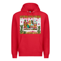Red Cafecito y chisme coffee cups Premium Hoodie - Zillion Design Studio