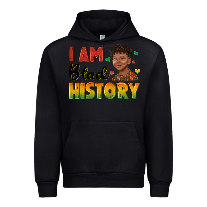 I Am Black History With Afro Black Boy Urban Hoodie by texasbilliewilder | Teevron