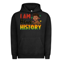 Pigment Black i am black history with afro black boy Urban Hoodie - texasbilliewilder