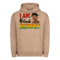 Pigment Burro i am black history with afro black boy Urban Hoodie - texasbilliewilder