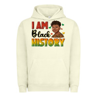Pigment Pistachio i am black history with afro black boy Urban Hoodie - texasbilliewilder