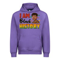 Tulip i am black history with afro black boy Urban Hoodie - texasbilliewilder