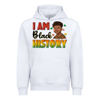 White i am black history with afro black boy Urban Hoodie - texasbilliewilder