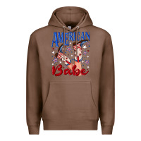 Chestnut American babe 4th july Premium Hoodie - texasbilliewilder