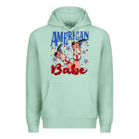 Seafoam American babe 4th july Premium Hoodie - texasbilliewilder
