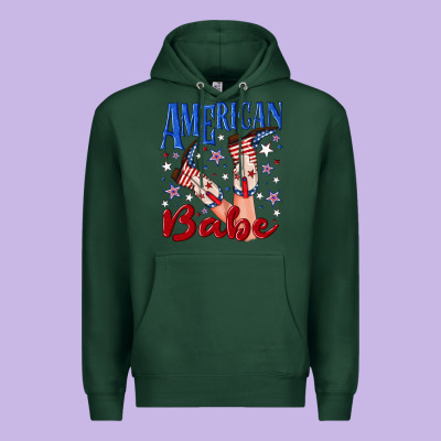 American Babe 4th July Premium Hoodie Designed By Texasbilliewilder